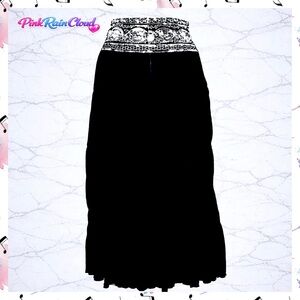 Roommates CA 90s Black Sequin Waist Maxi Skirt Women’s Large